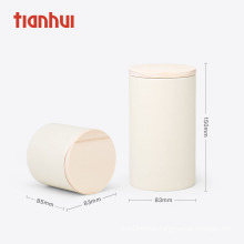 High Quality wood lid paper tube packaging box for tea